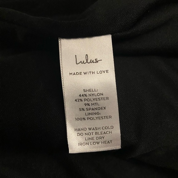 Lulus Let it glow black and silver sequin bodycon dress XL - Picture 5 of 6